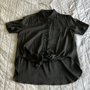 Theory Hekanina Tie Front Blouse